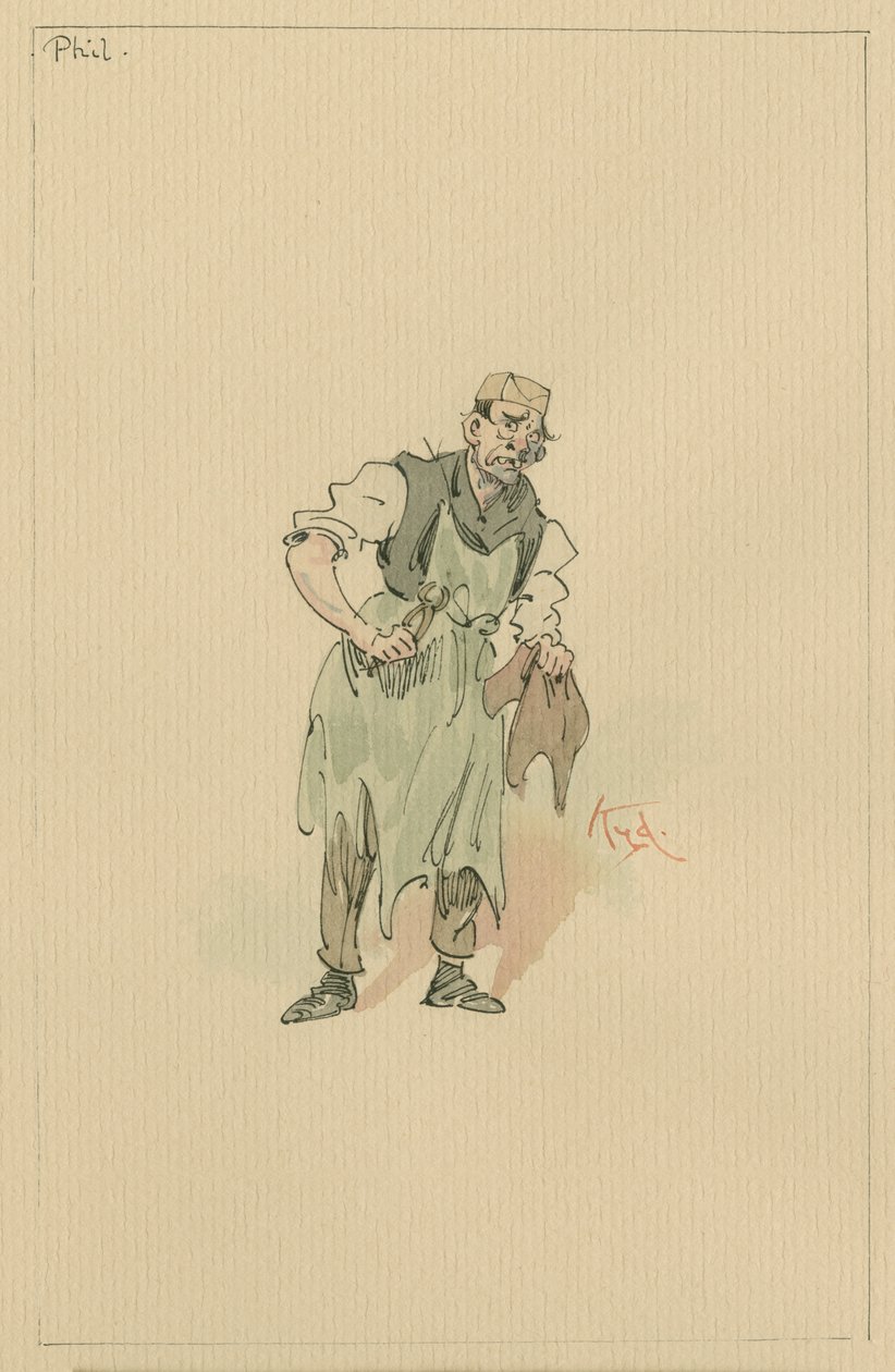 Phil Squod, c.1920s by Joseph Clayton Clarke