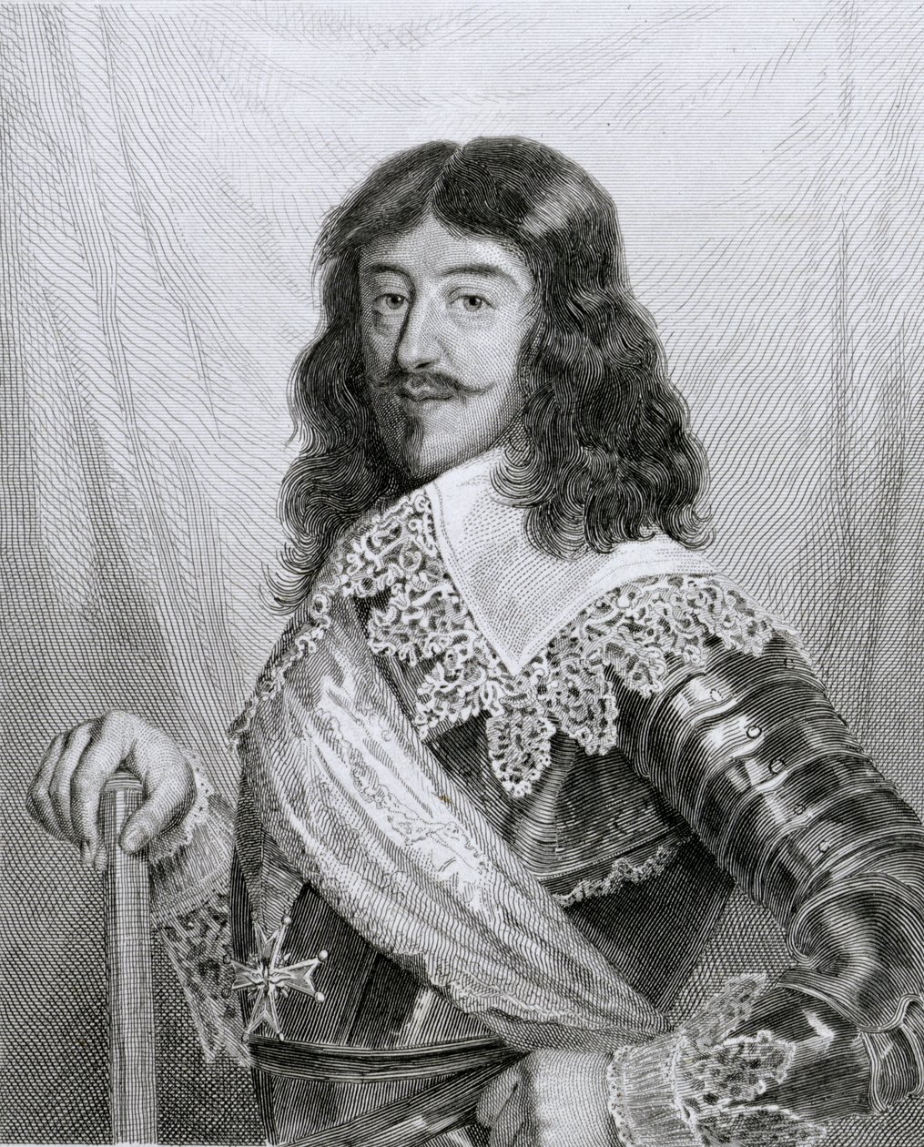 Louis XIII King of France, engraved by Pannier by Joseph Leon Rolland de Lestang Parade