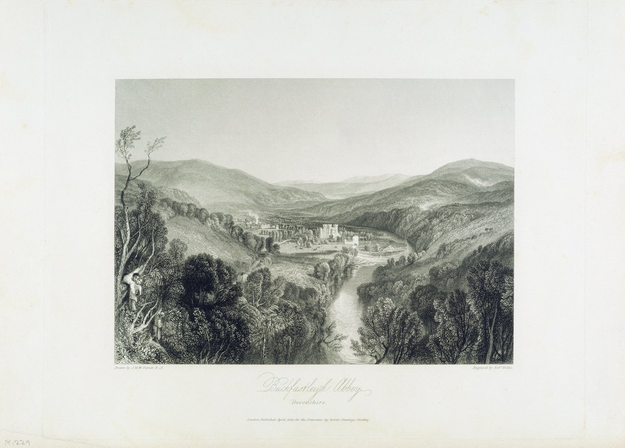 Buckfastleigh Abbey, Devon, c.1826 by Joseph Mallord William Turner