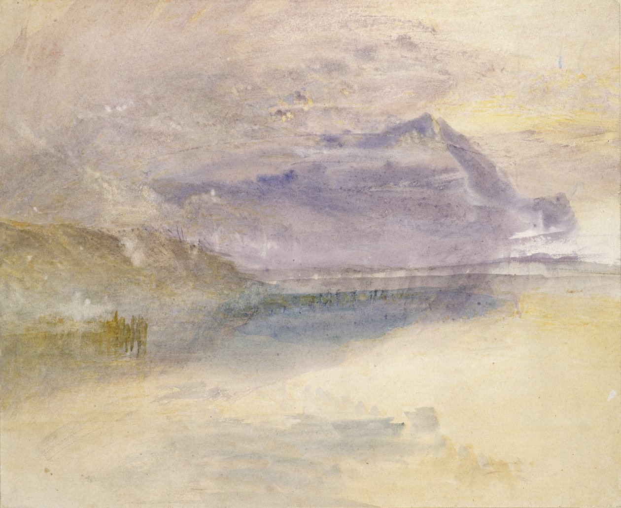 Evening: Cloud on Mount Rigi, seen from Zug by Joseph Mallord William Turner