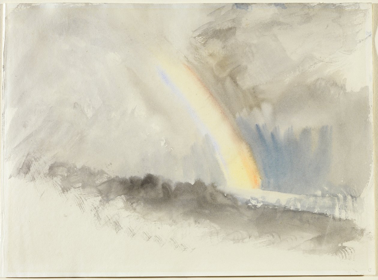 Stormy Landscape with a Rainbow by Joseph Mallord William Turner