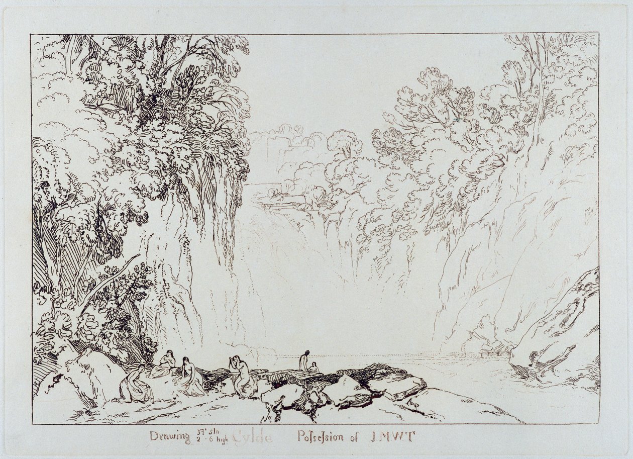 The Fall of the Clyde, engraved by Charles Turner, 1859-60 by Joseph Mallord William Turner