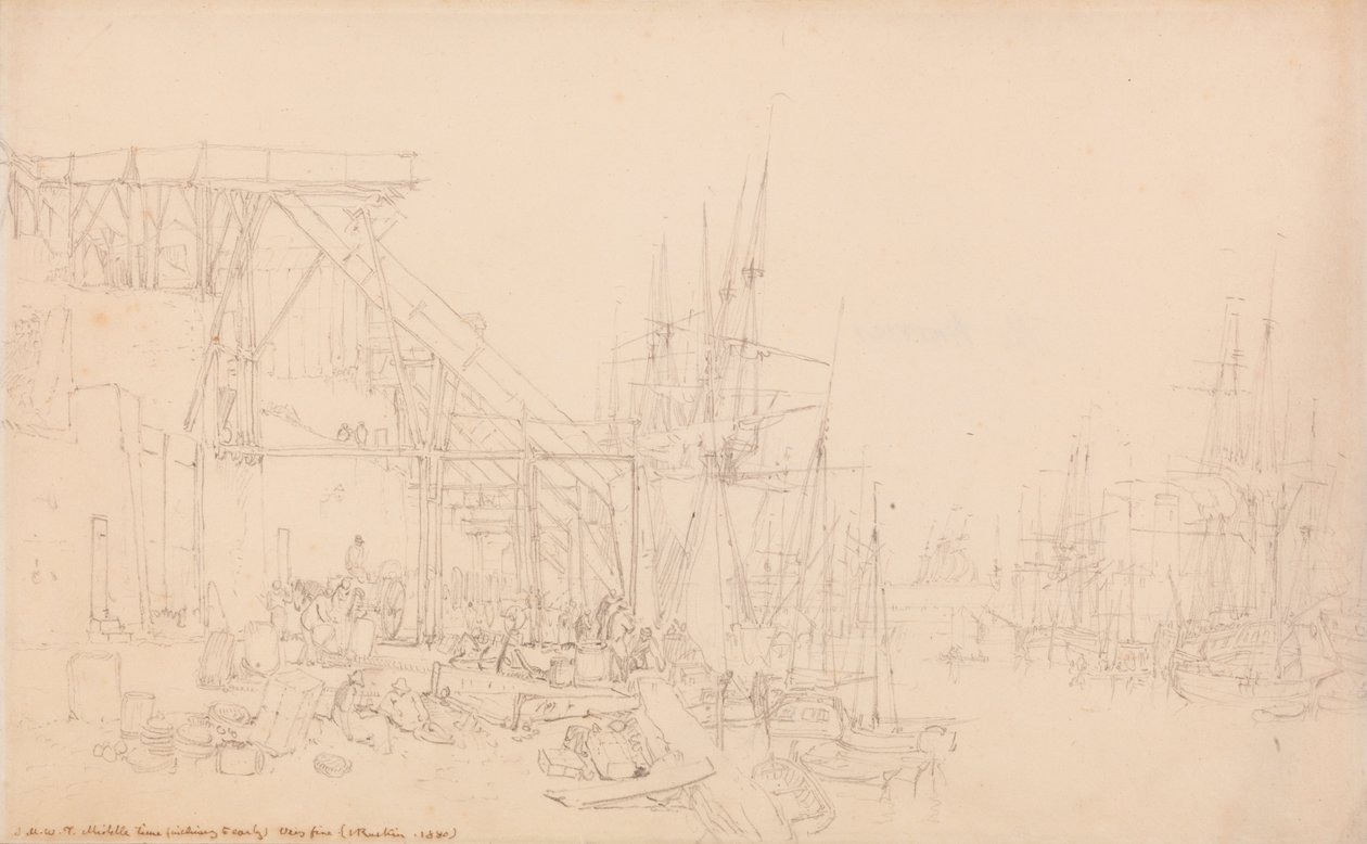 The Hurries, Coal Boats Loading, North Shields by Joseph Mallord William Turner