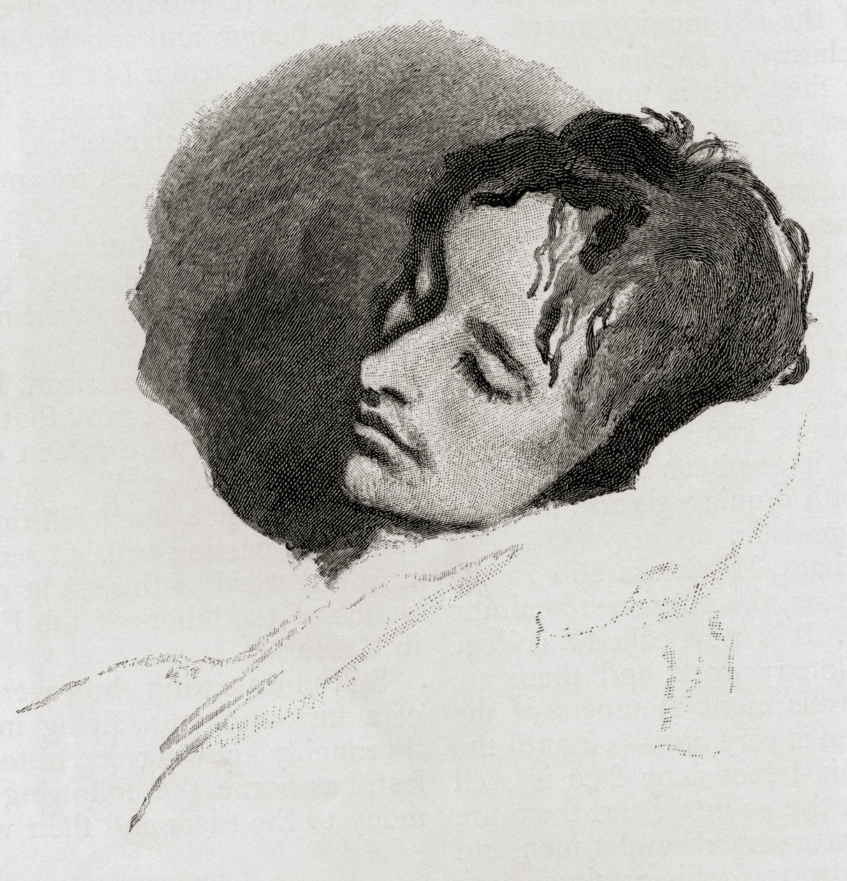 John Keats in his Last Illness by Joseph Severn