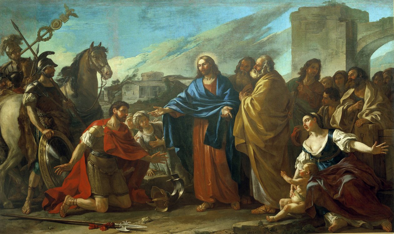 Miracles of Christ: The Centurion at the Feet of Christ by Joseph Marie, the Elder Vien