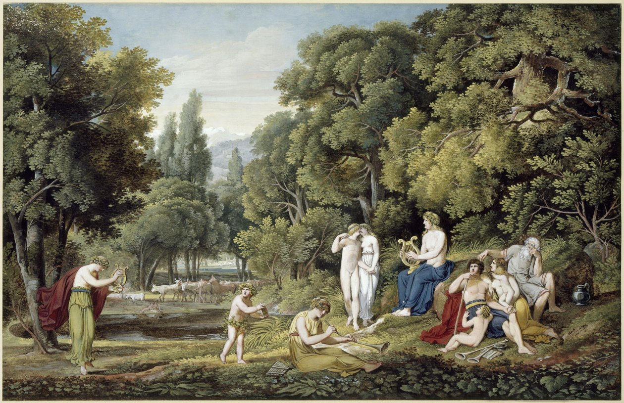 Arcadian Landscape by Joseph Anton Koch