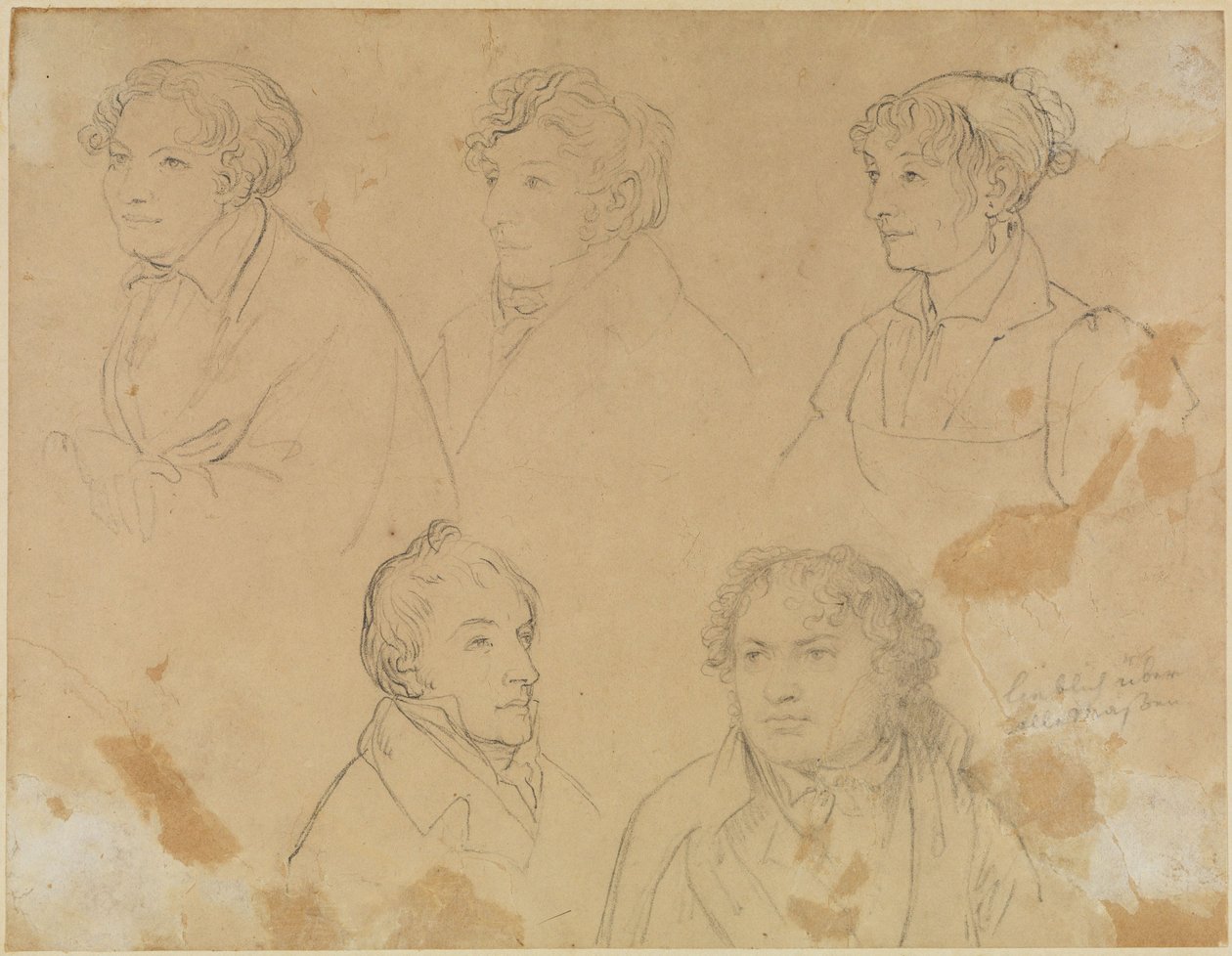 Five Portraits by Joseph Anton Koch