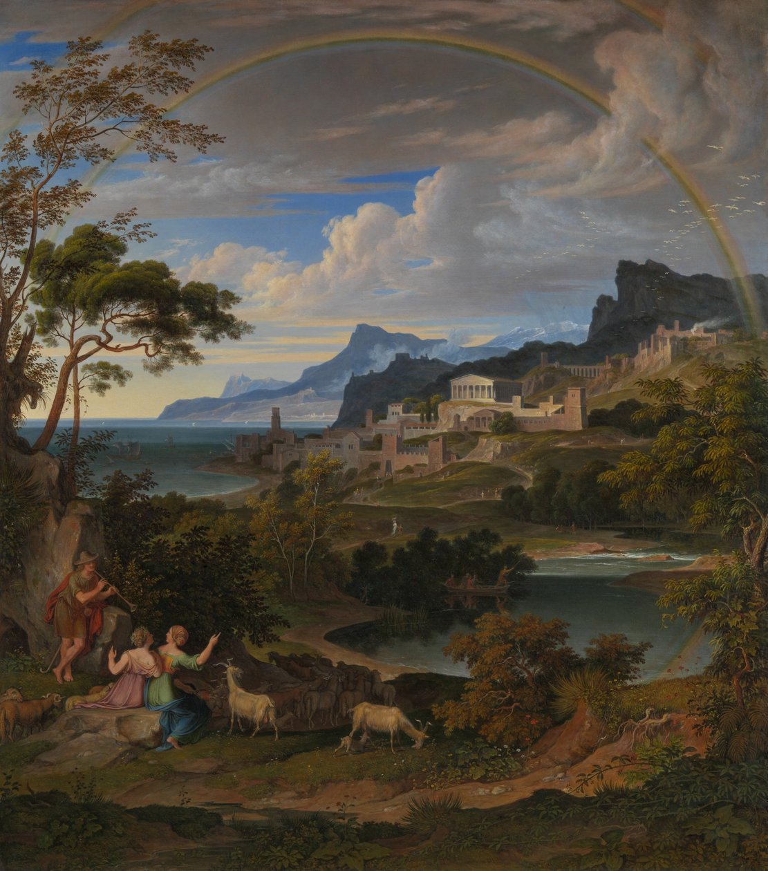 Heroic Landscape with Rainbow by Joseph Anton Koch