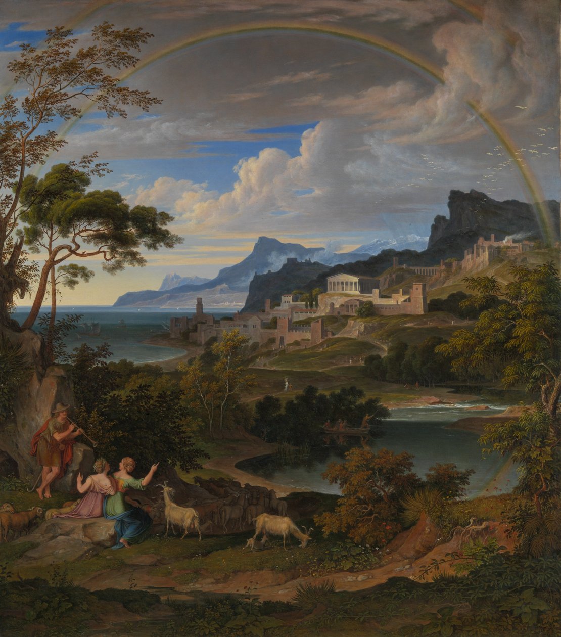 Heroic Landscape with Rainbow by Joseph Anton Koch