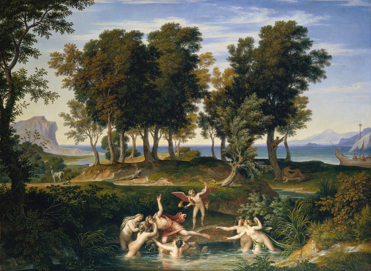 Landscape with the Rape of Hylas by Joseph Anton Koch