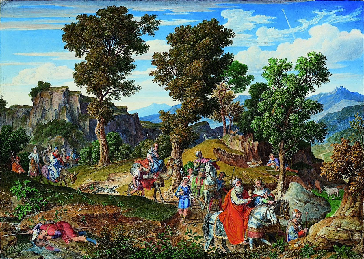 Serpentara Landscape with the Procession of the Magi by Joseph Anton Koch
