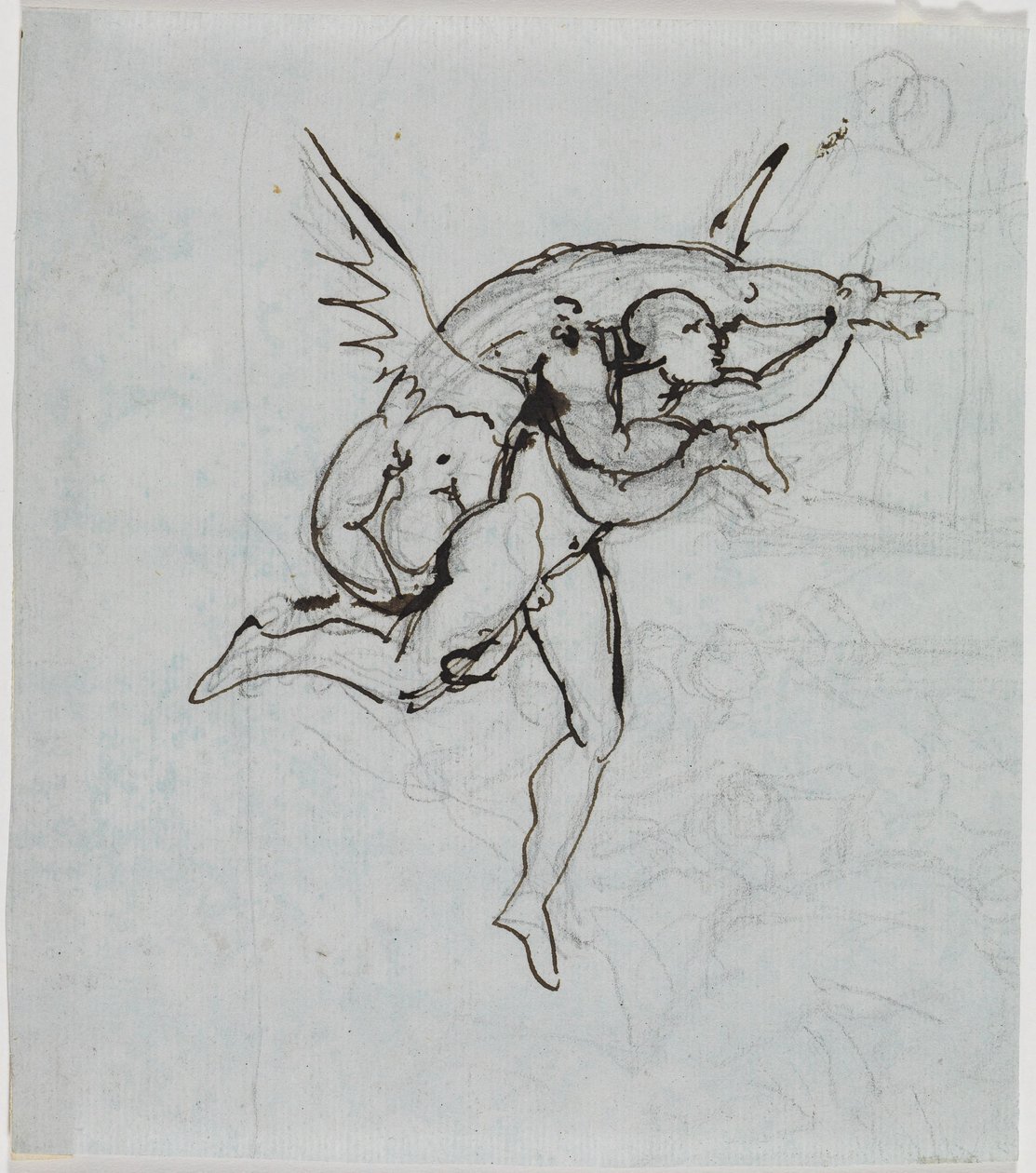 Study of the Councilman of Lucca (Dante Inferno, Canto 21, V 34) by Joseph Anton Koch