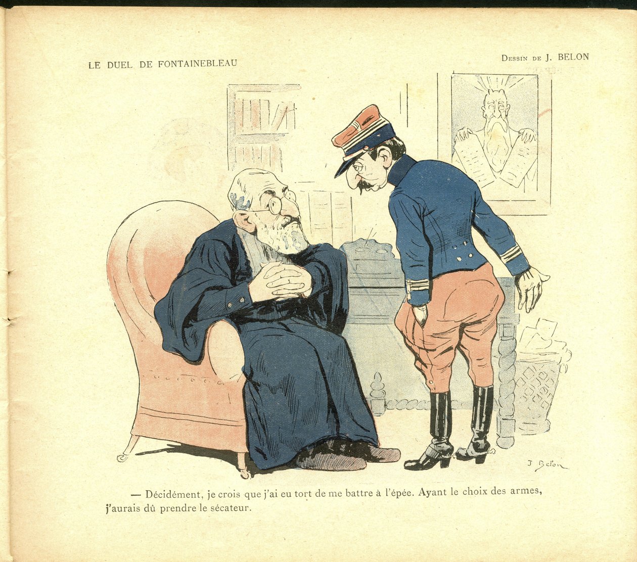 Illustration from Album of the Intransigent: The Year 1900 by Joseph Belon
