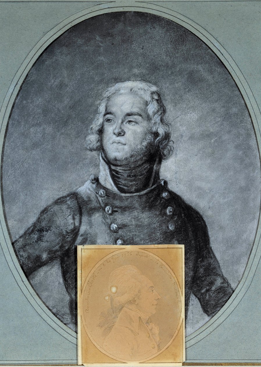 Portrait of General Louis Lazare Hoche and Anarchasis Cloots by Joseph Boze