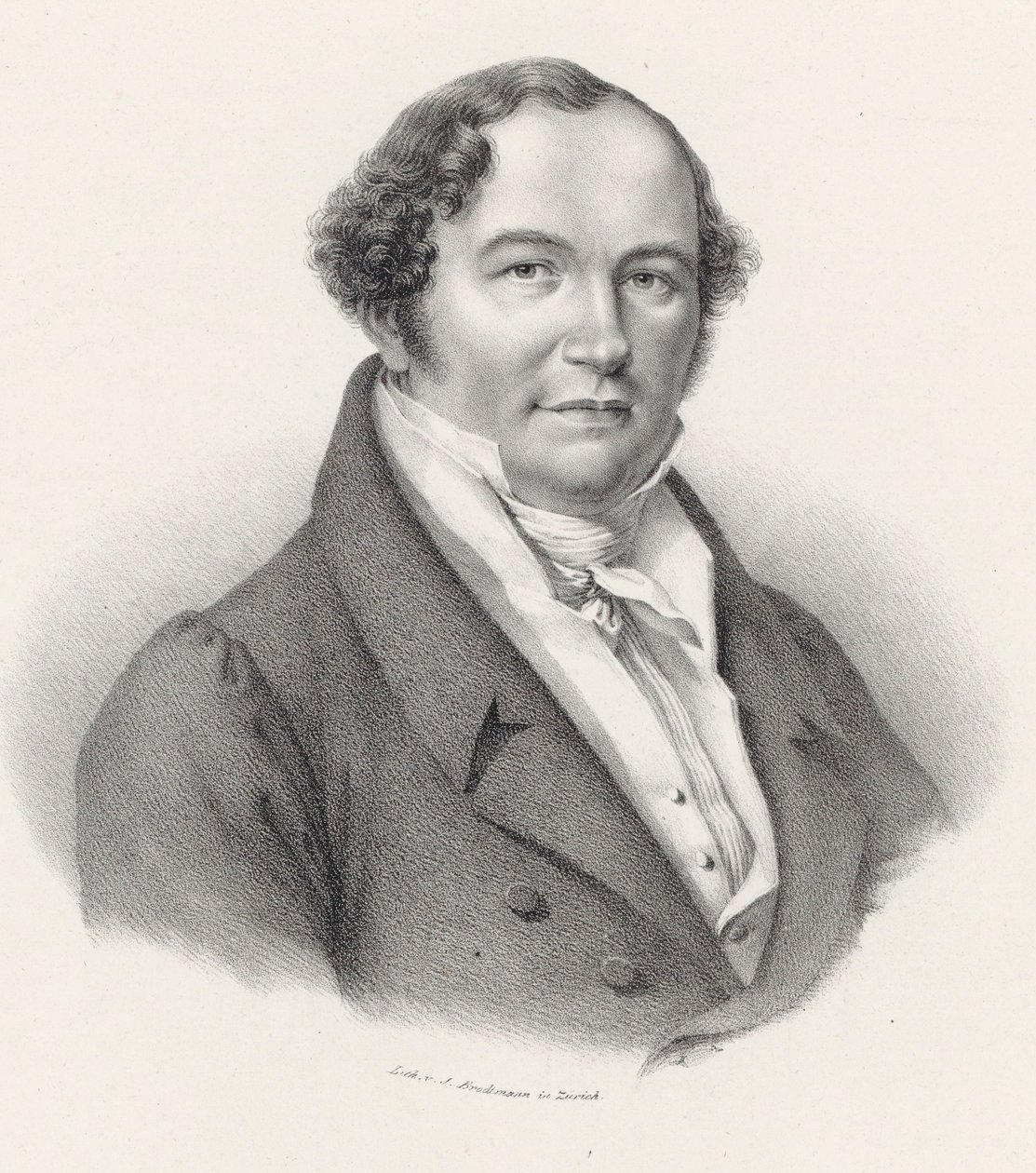 Portrait of the composer Conradin Kreutzer by Joseph Brodtmann