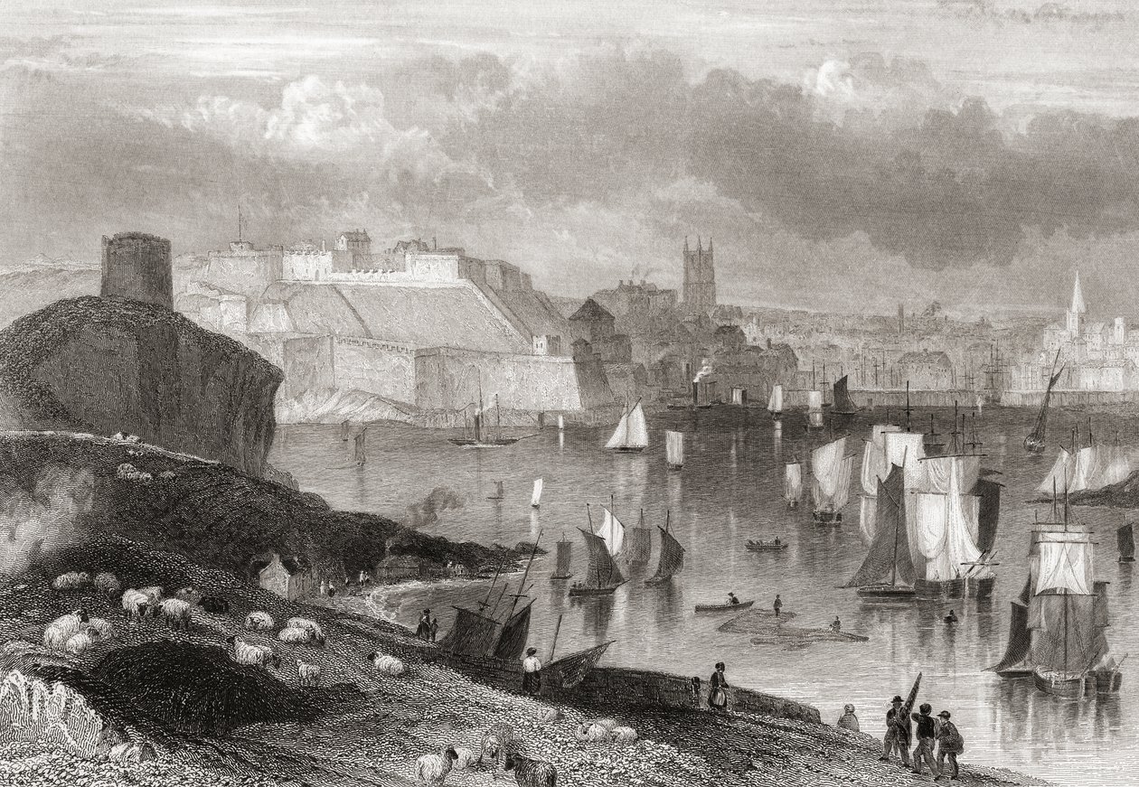 Plymouth, Devon, Seen from Mount Batten by Joseph Brown