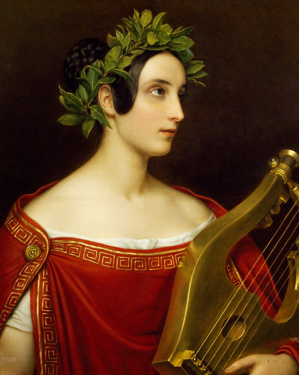 Lady Theresa Spence in Role of Sappho by Joseph Carl Stieler
