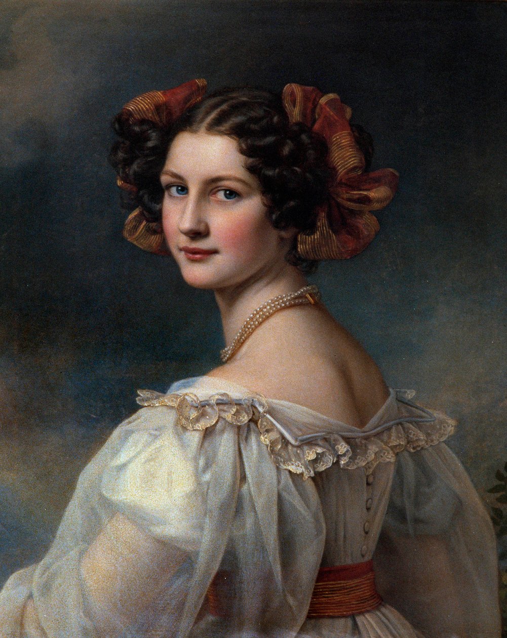 Portrait of Augustine. Painting by Joseph Karl Stieler (19th century) Munich, Chateau De Nymphenburg by Joseph Carl Stieler