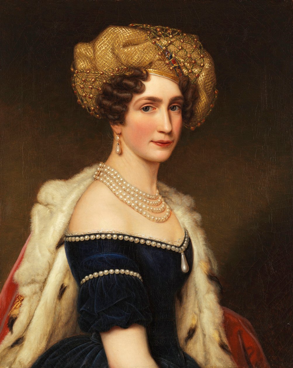 Princess Augusta of Bavaria, 1788-1851, Duchess of Leuchtenberg, ca 1825 by Joseph Carl Stieler