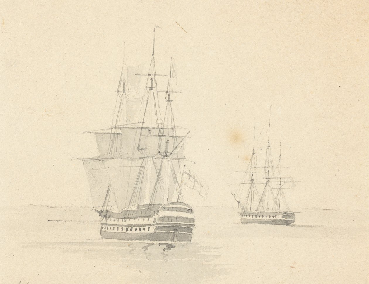 Frigate and Corvette, Stern Forward by Joseph Cartwright