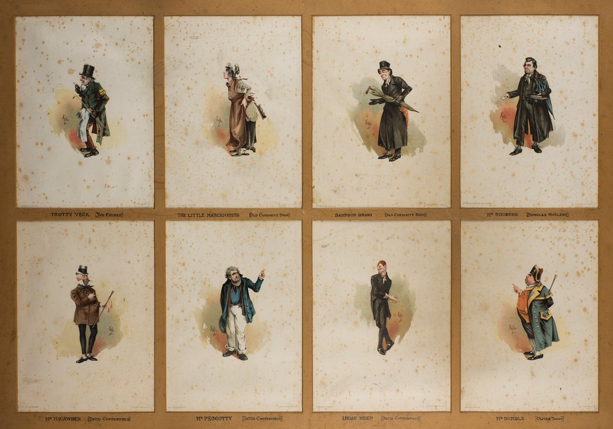 Eight Dickensian Characters by Joseph Clayton  Clarke