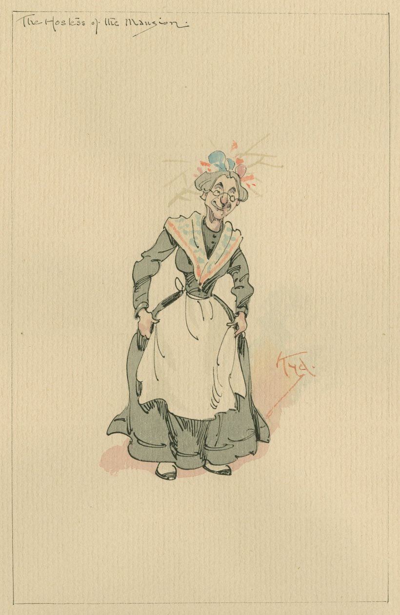 The Hostess of the Mansion, c.1920s by Joseph Clayton Clarke