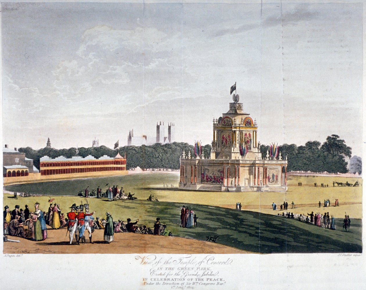 Green Park, Westminster, London, 1814 by Joseph Constantine Stadler