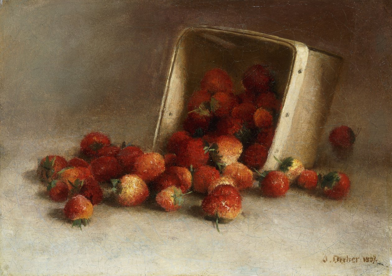 Box of Strawberries by Joseph Decker
