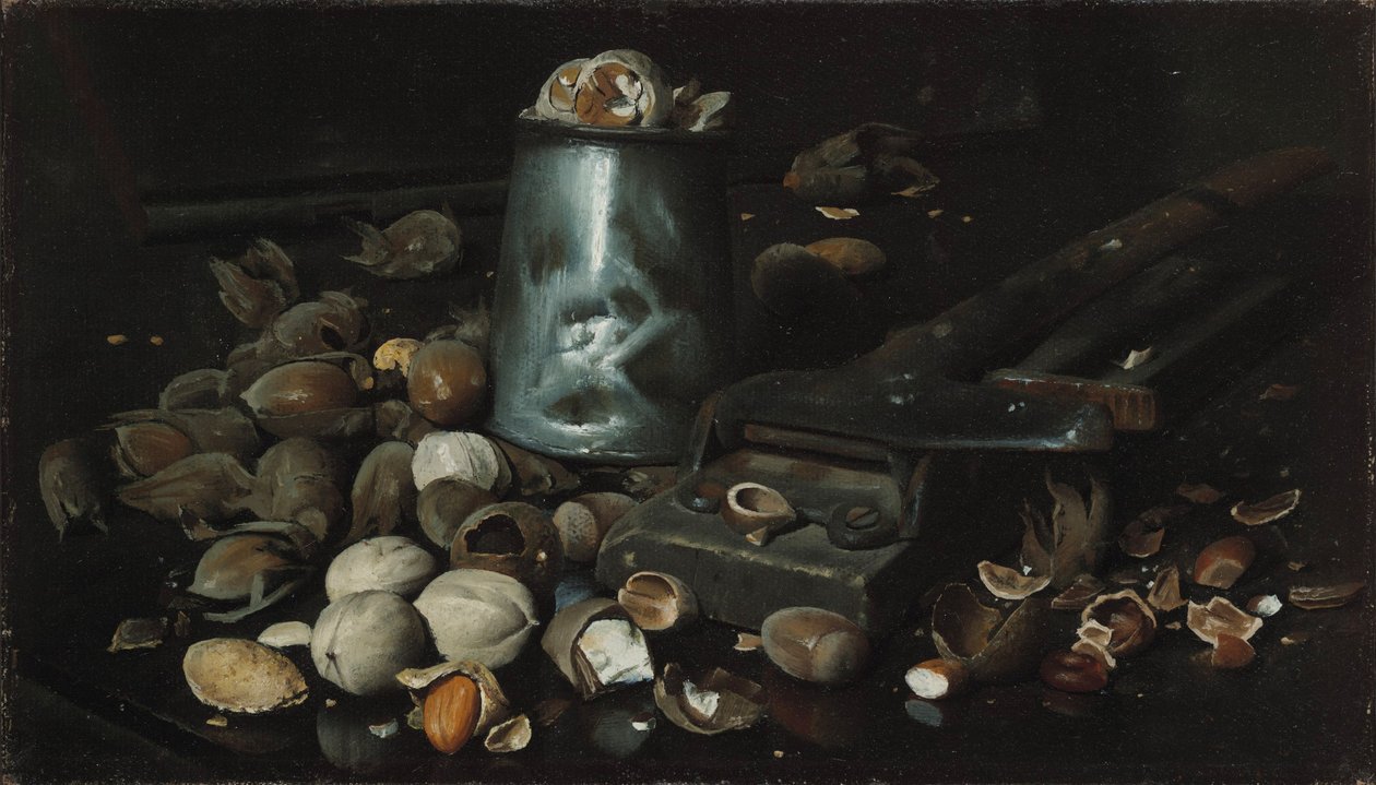 Still Life with Tin Can and Nuts by Joseph Decker