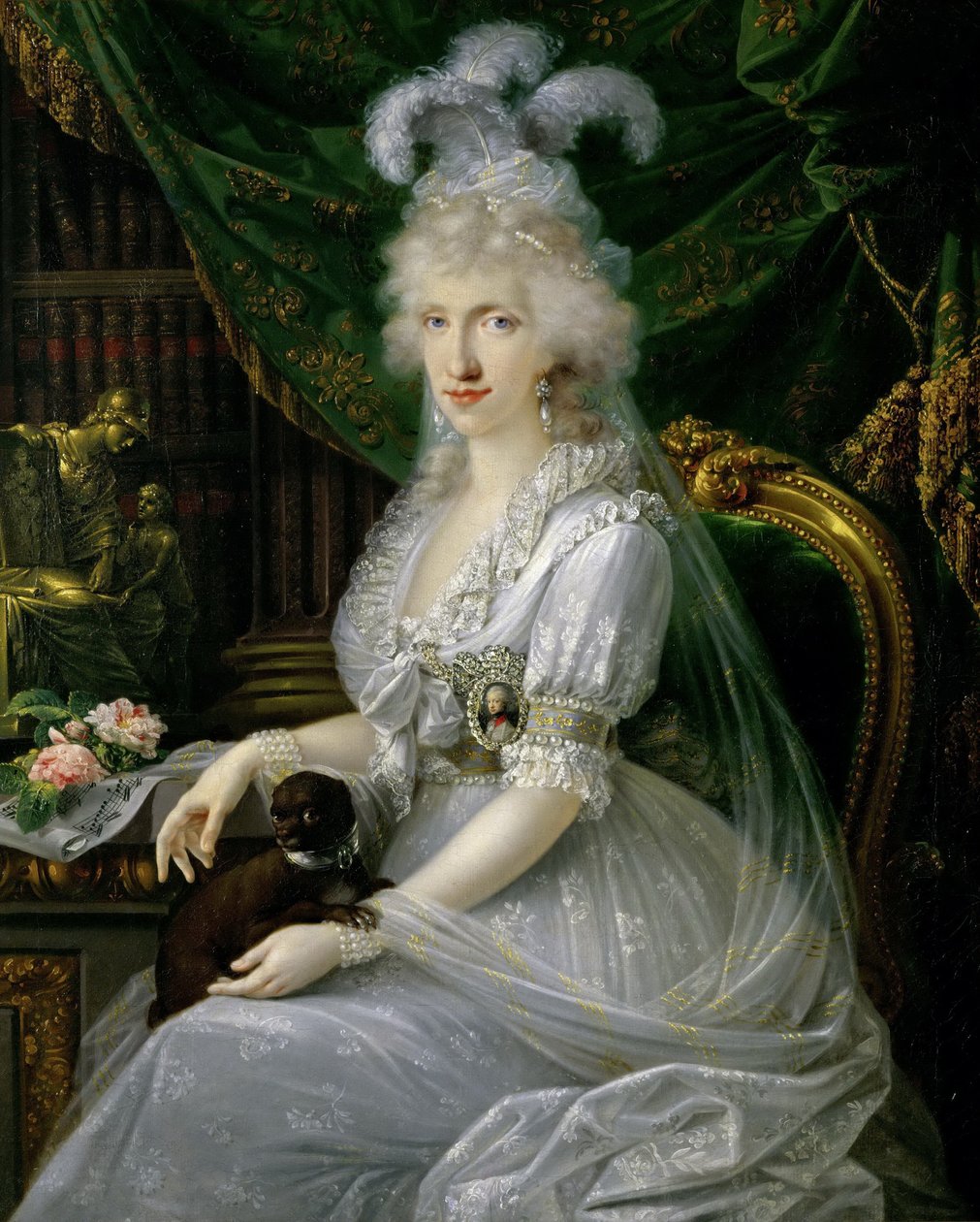 Princess Luisa Maria of Naples and Sicily 1773-1802 by Joseph Dorffmeister