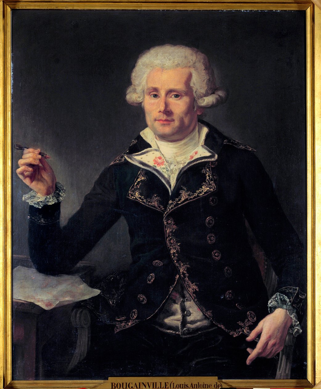 Portrait of Louis Antoine, Count of Bougainville by Joseph Ducreux