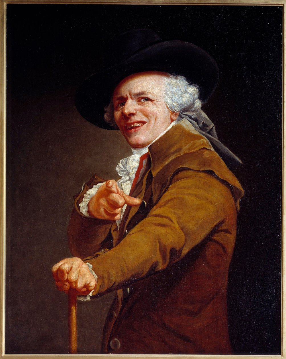 Self-Portrait of the Artist with a Mocking Face