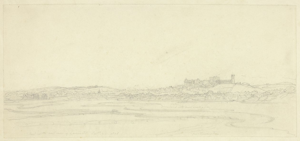 East North East View of Lancaster by Joseph Farington