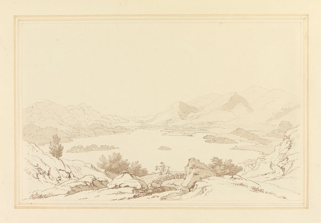 General View of Lake of Derwent Water by Joseph Farington