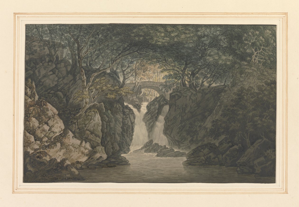 Lower Waterfall Rydal by Joseph Farington