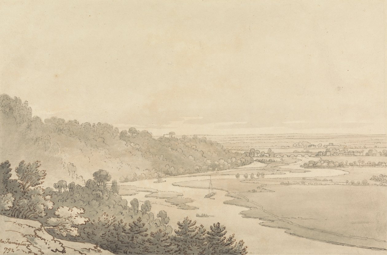 View of Taplow and Maidenhead from Cliveden by Joseph Farington
