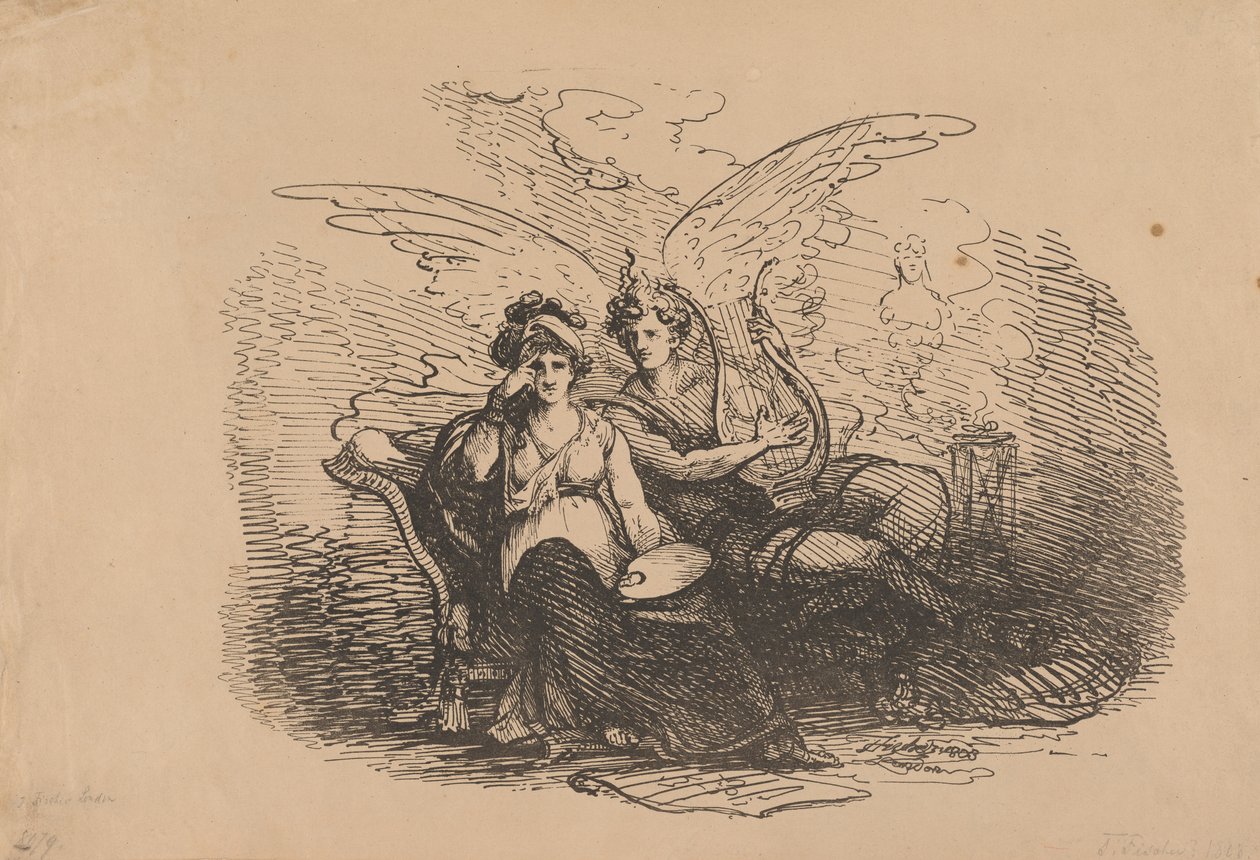 The Personification of Painting and Music by Joseph Fischer