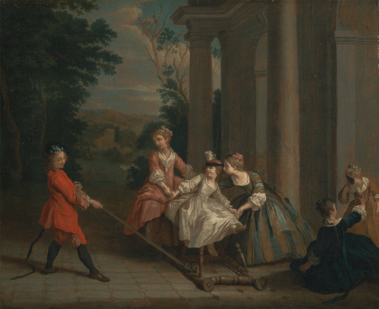 Children Playing with a Hobby Horse by Joseph Francis Nollekens