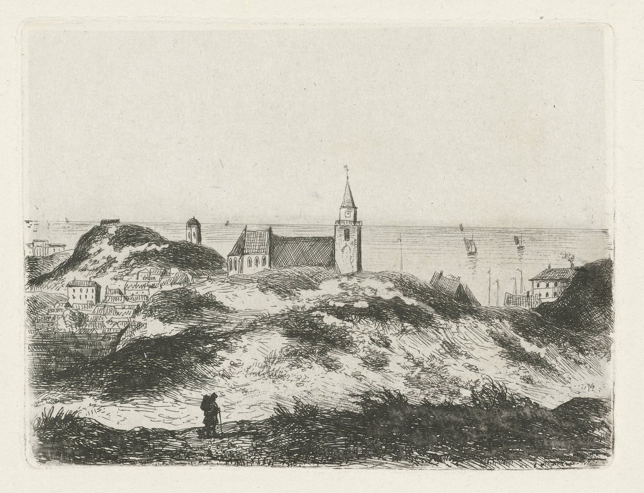 View of Scheveningen by Joseph Hartogensis