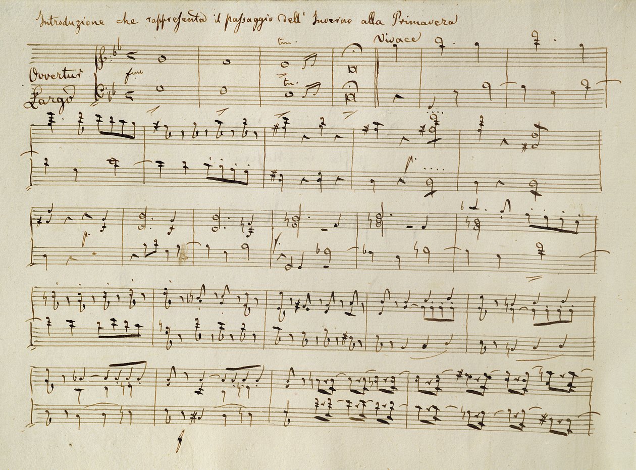 Ouverture from the score of 