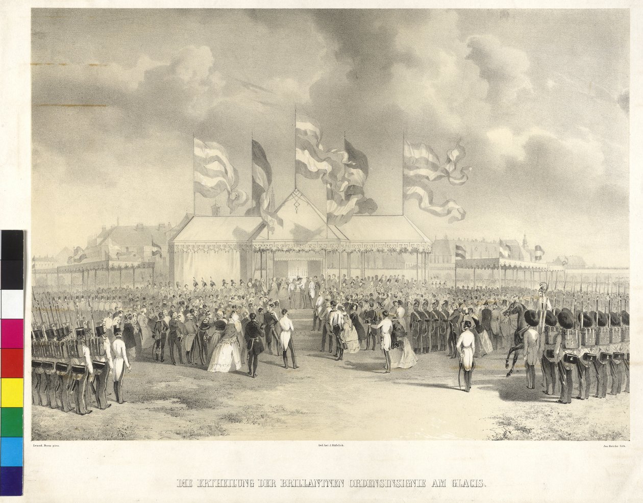 Issuance of the brilliant insignia of the Order at glacis by Joseph Heicke