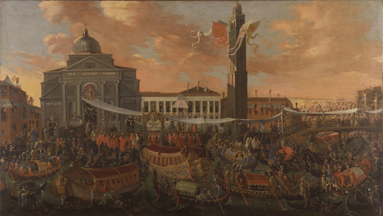 Entrance of Patriarch Federico Corner to San Pietro di Castello by Joseph Heintz the Younger