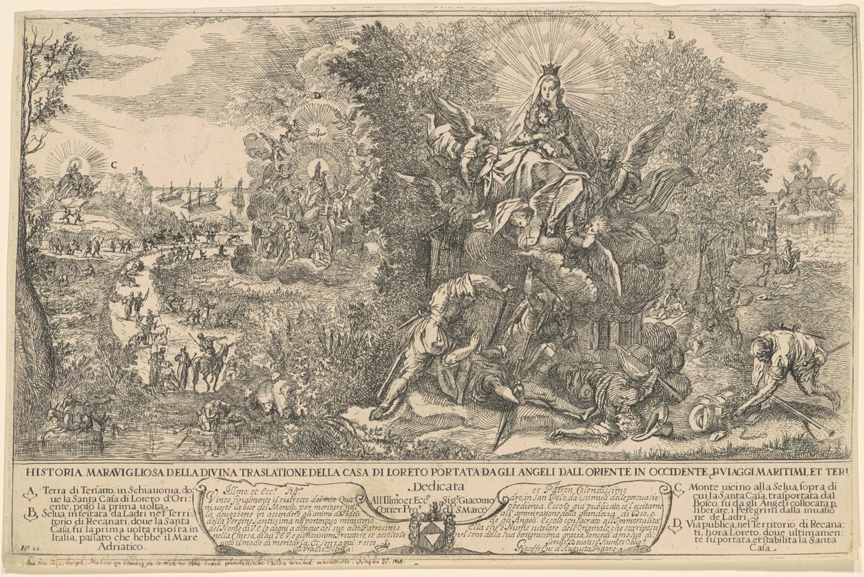 The Transport of the Holy House of Loreto by Joseph Heintz the Younger