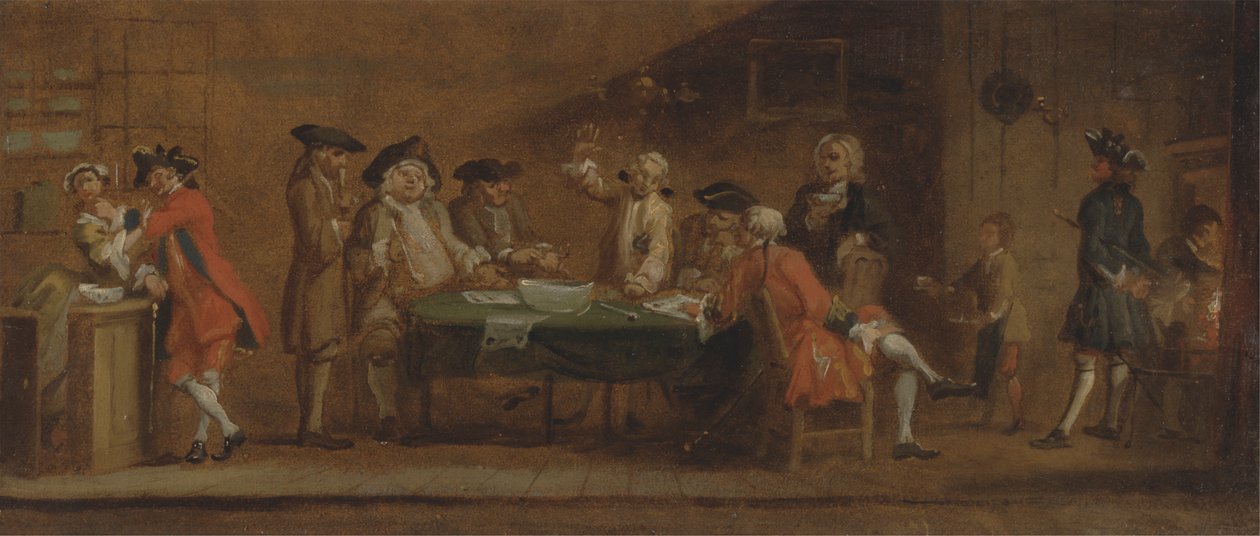 Figures in a Tavern or Coffee House by Joseph Highmore