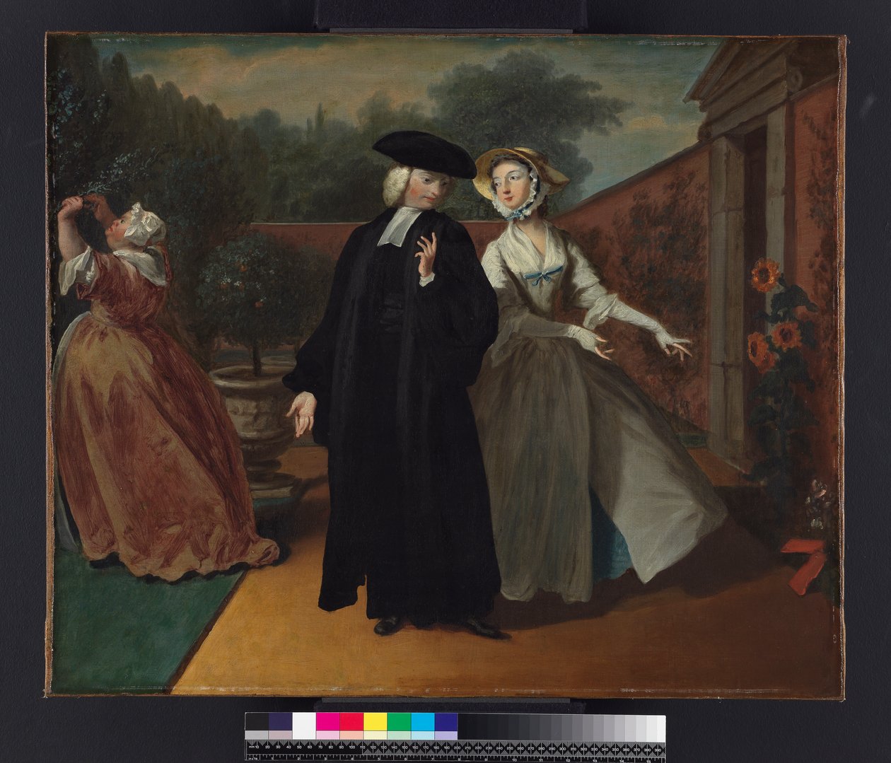 Pamela shows Mr Williams a hiding place for her letters, from 