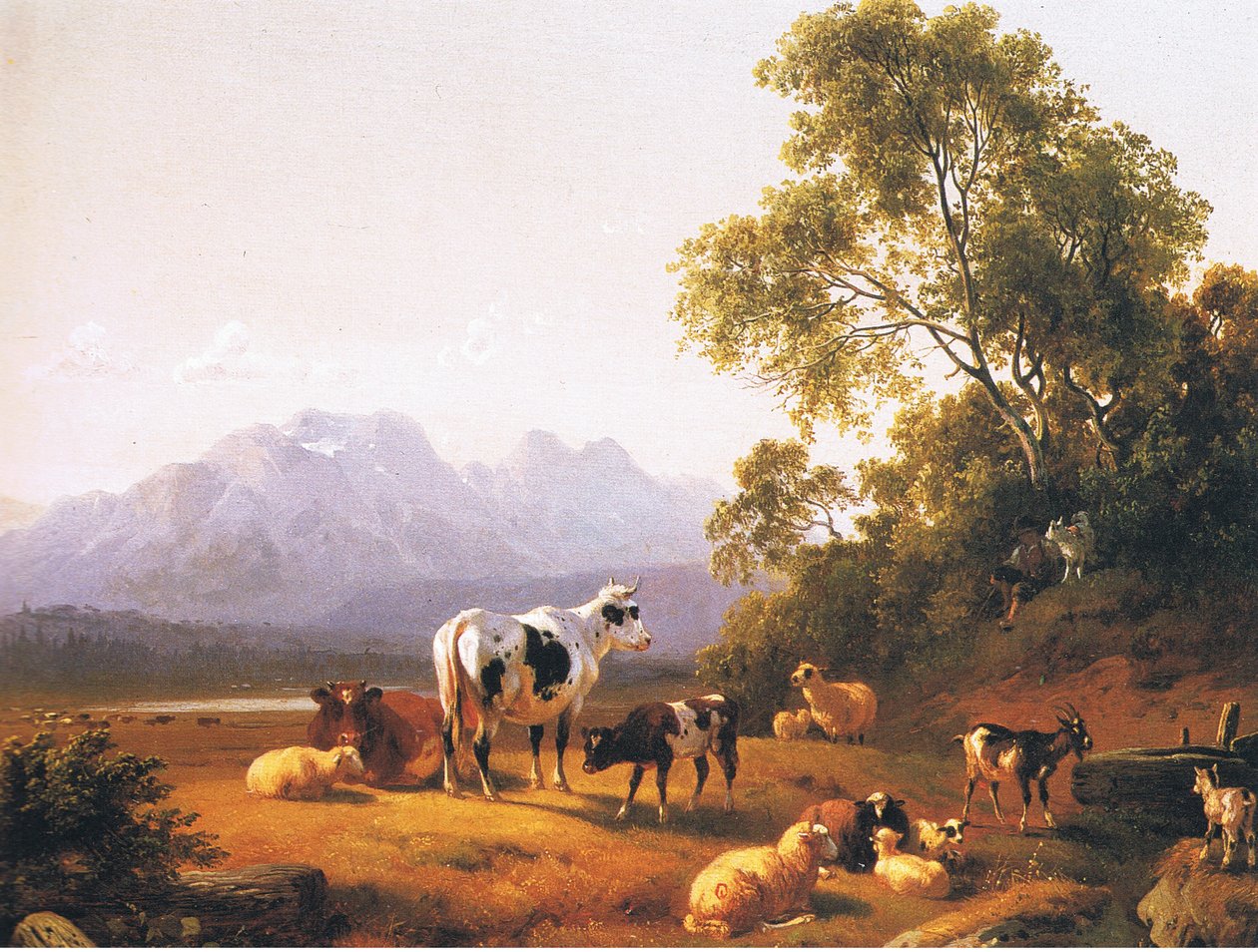 A Dutch Pastoral Landscape, from Magazine or Book Source Unknown by Joseph Jan Balkerdt