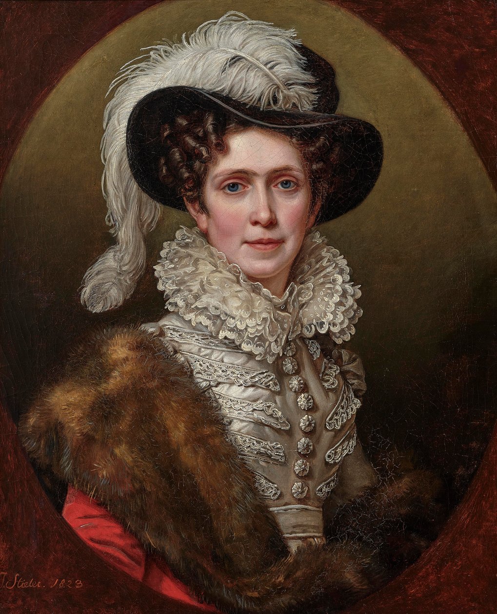 Caroline of Baden, Queen of Bavaria, 1823 by Joseph Carl Stieler