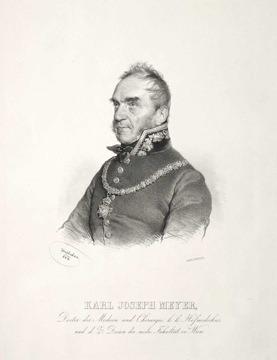 Portrait of Dr. Karl Joseph Meyer by Joseph Kriehuber