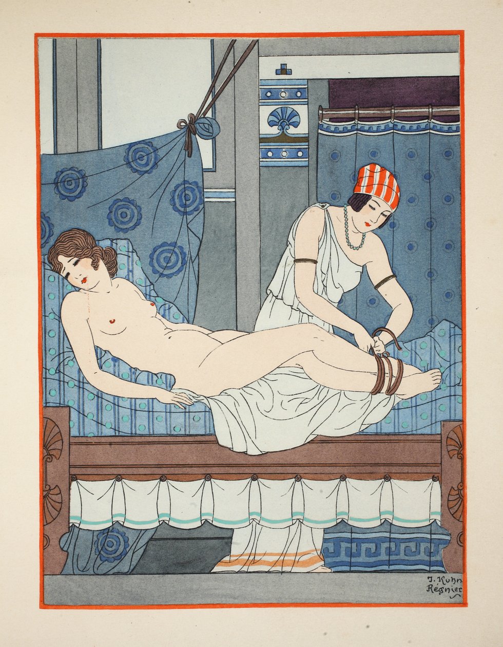 Tying the legs together, illustration from 