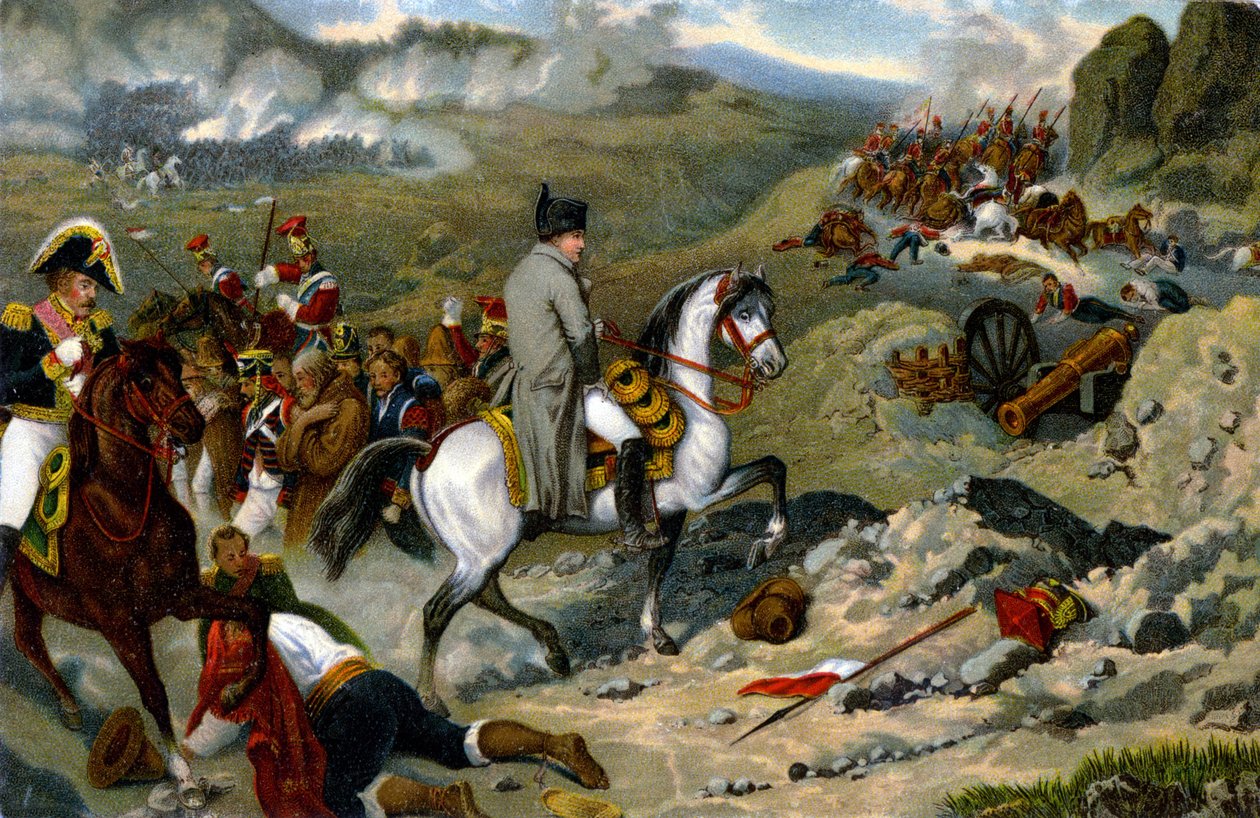 Battle of Somosierra by Joseph Louis Hippolyte (after) Bellange